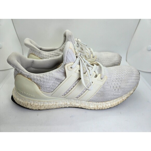 Adidas Ultraboost 4.0 Shoes Men\'s 8.5 Triple White Running Athletic Gym Sneakers main image 4